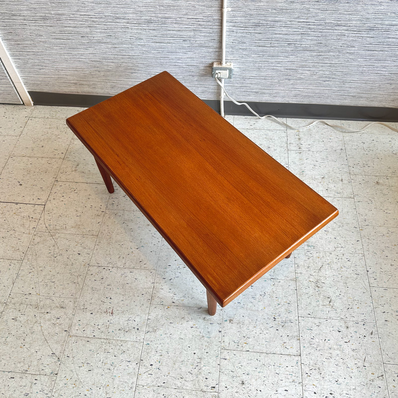Compact Danish Modern Teak Coffee Table