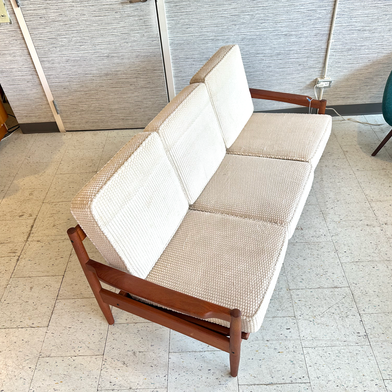 Mid-Century Solid Teak Sofa By Erik Ole Jørgensen For Tarm Stole Mobelfabrik