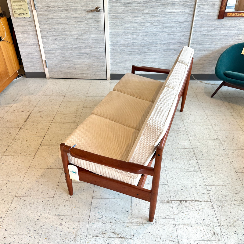 Mid-Century Solid Teak Sofa By Erik Ole Jørgensen For Tarm Stole Mobelfabrik
