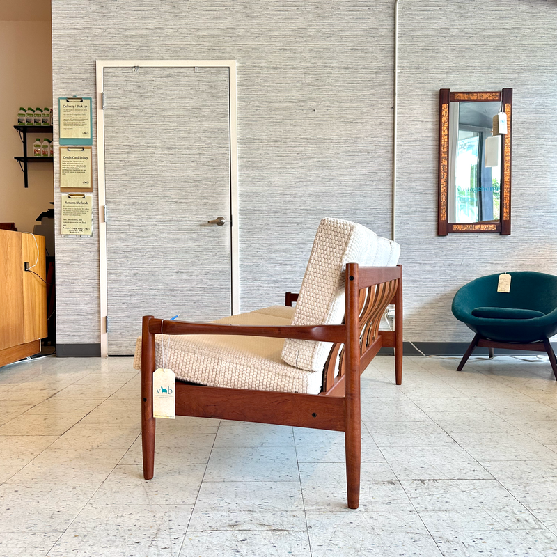 Mid-Century Solid Teak Sofa By Erik Ole Jørgensen For Tarm Stole Mobelfabrik