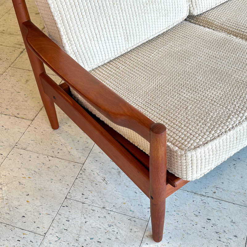 Mid-Century Solid Teak Sofa By Erik Ole Jørgensen For Tarm Stole Mobelfabrik