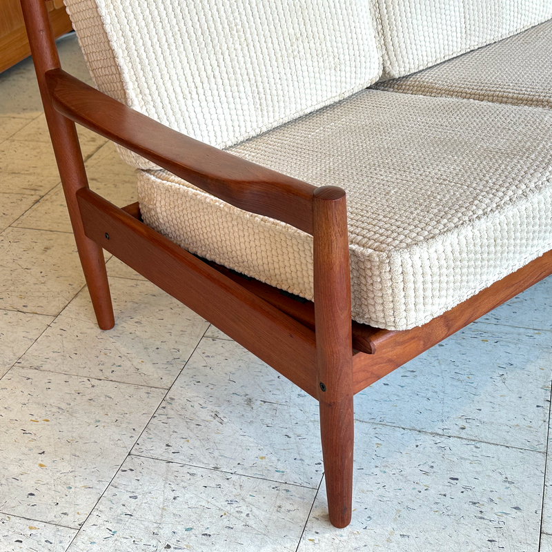 Mid-Century Solid Teak Sofa By Erik Ole Jørgensen For Tarm Stole Mobelfabrik