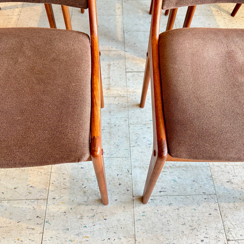 Mid Century Teak Dining Chairs By Johannes Andersen