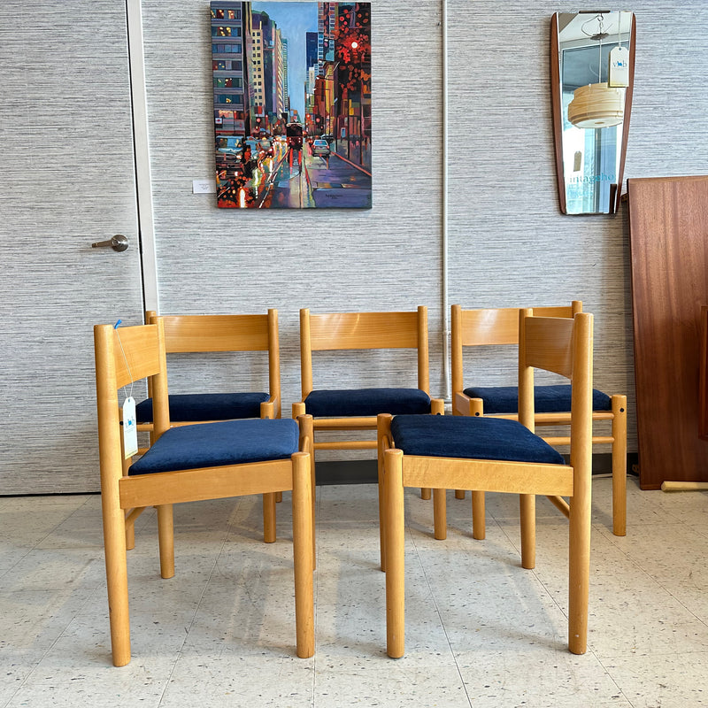 Danish Mid-Century Modern Birch Dining Chairs