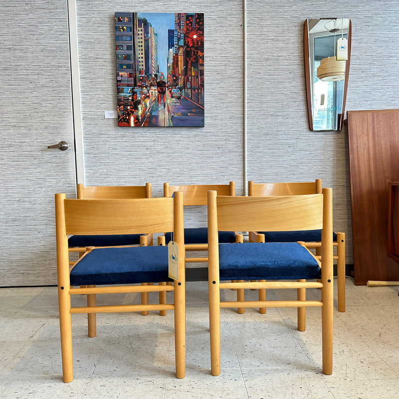 Danish Mid-Century Modern Birch Dining Chairs