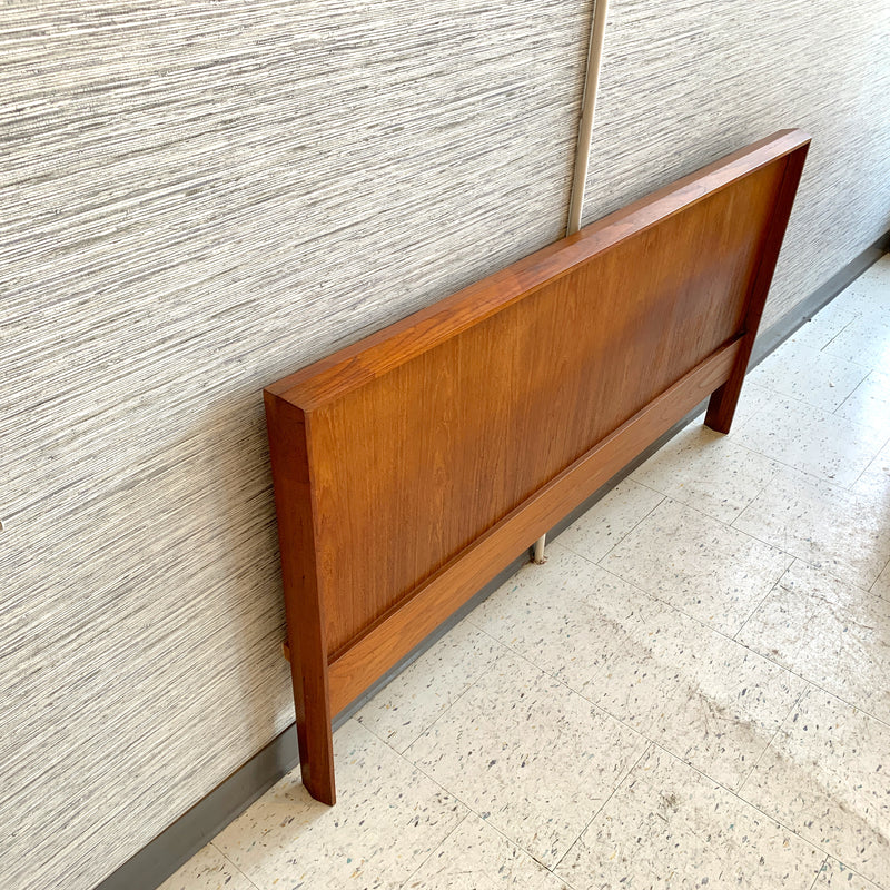 Mid-Century Modern Teak Double Headboard