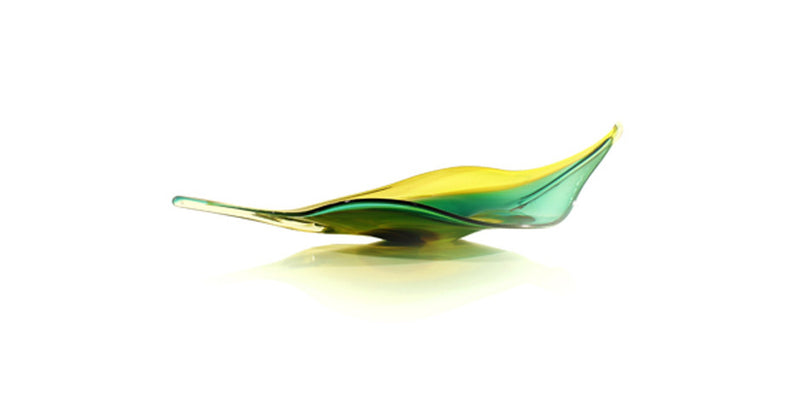 Hand Blown Art Glass by Tsunami Glassworks The Leaf - Vintage Home Boutique - 4