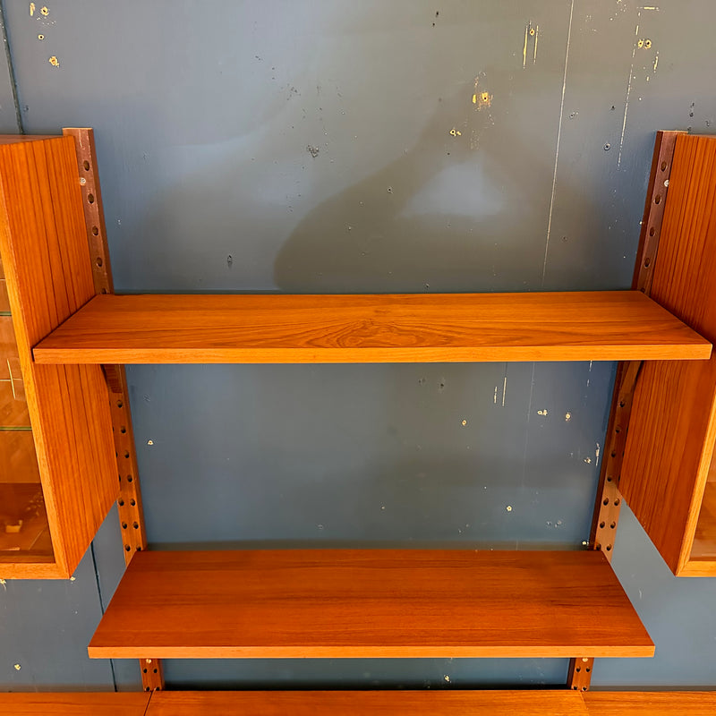 3 Section Mid-Century Teak System Cado Wall Unit By Poul Cadovius