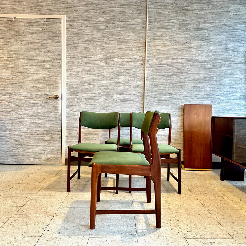 Belgian Mid-Century Modern Dining Chairs By De Coene Freres