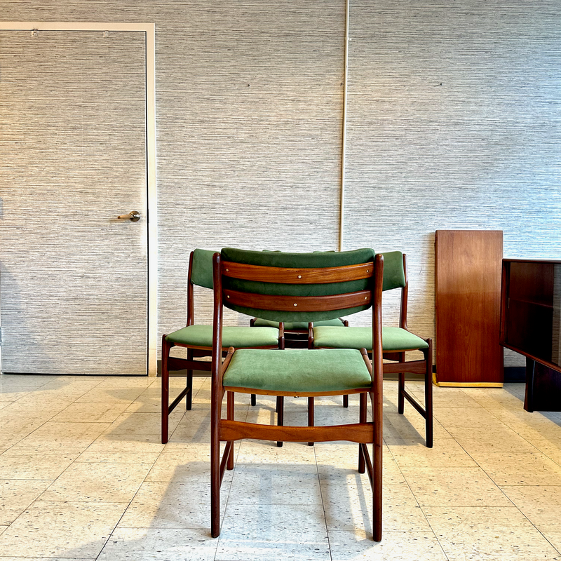 Belgian Mid-Century Modern Dining Chairs By De Coene Freres