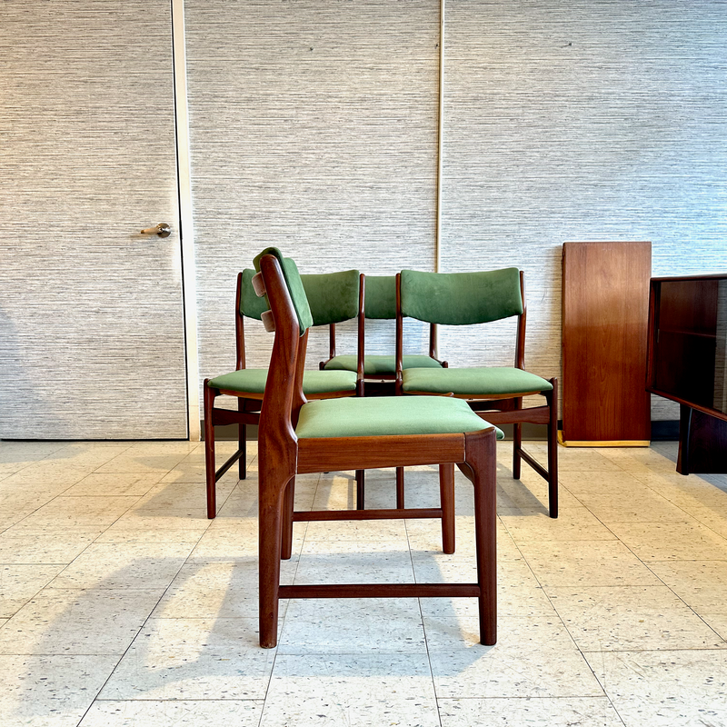 Belgian Mid-Century Modern Dining Chairs By De Coene Freres