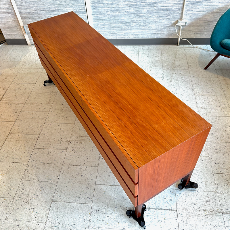 Canadian Mid-Century Modern Teak 9 Drawer Dresser By REFF Furniture