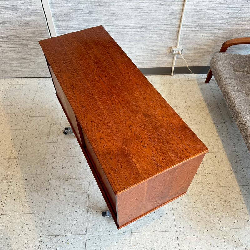 Compact 2 Door Mid-Century Modern Teak Sideboard