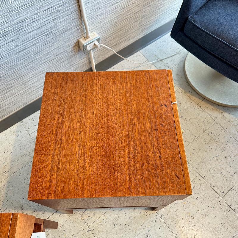 Compact Mid-Century Teak Side Tables With Drawer By REFF