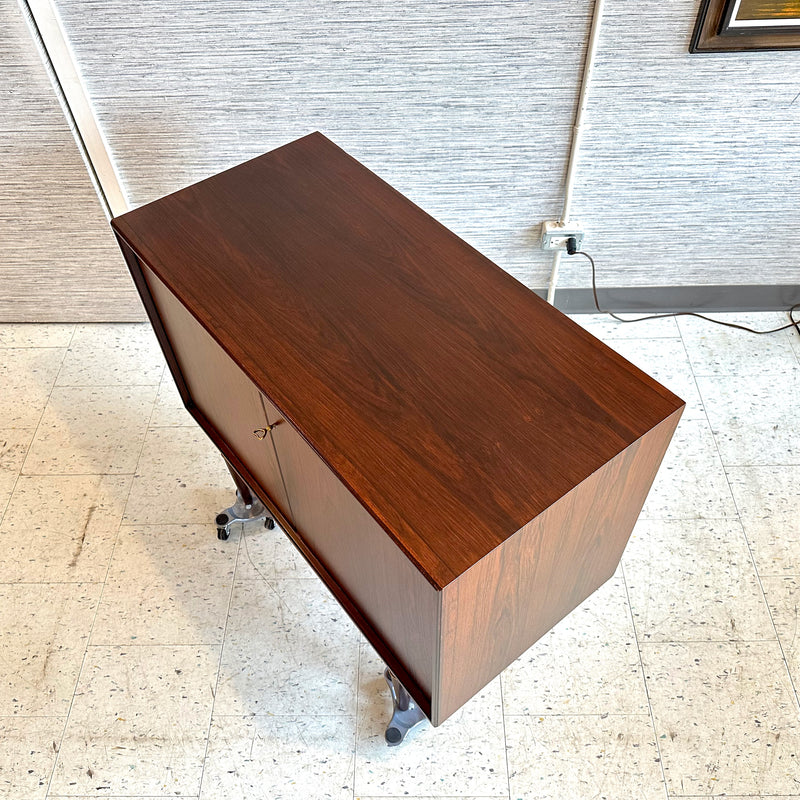 Compact Early Danish Modern Rosewood Sideboard