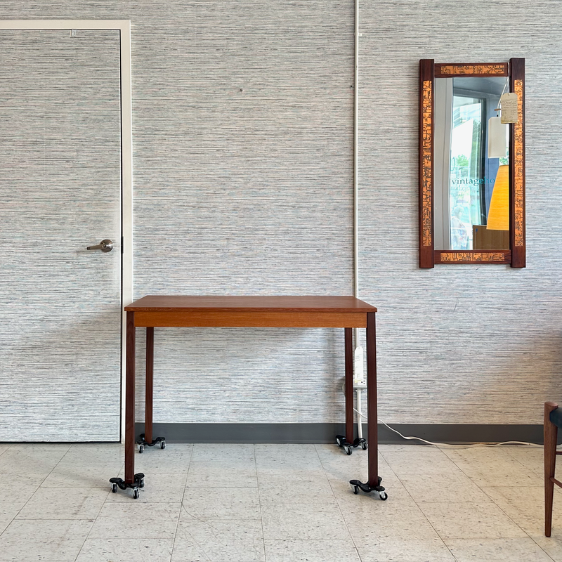 Compact Mid-Century Teak Desk Table By REFF