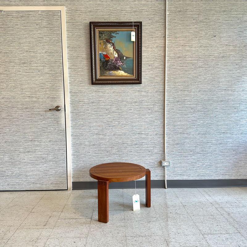 Danish Mid-Century Round Teak Coffee Table By Hans Andersen For Artex