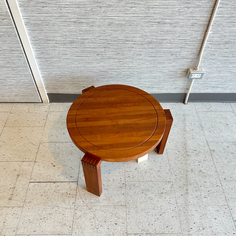 Danish Mid-Century Round Teak Coffee Table By Hans Andersen For Artex