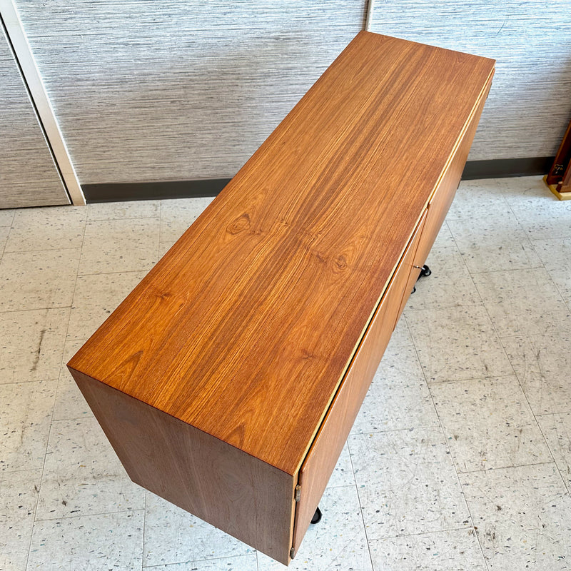 Danish Modern Compact Teak Sideboard By Poul Hundevad Co.
