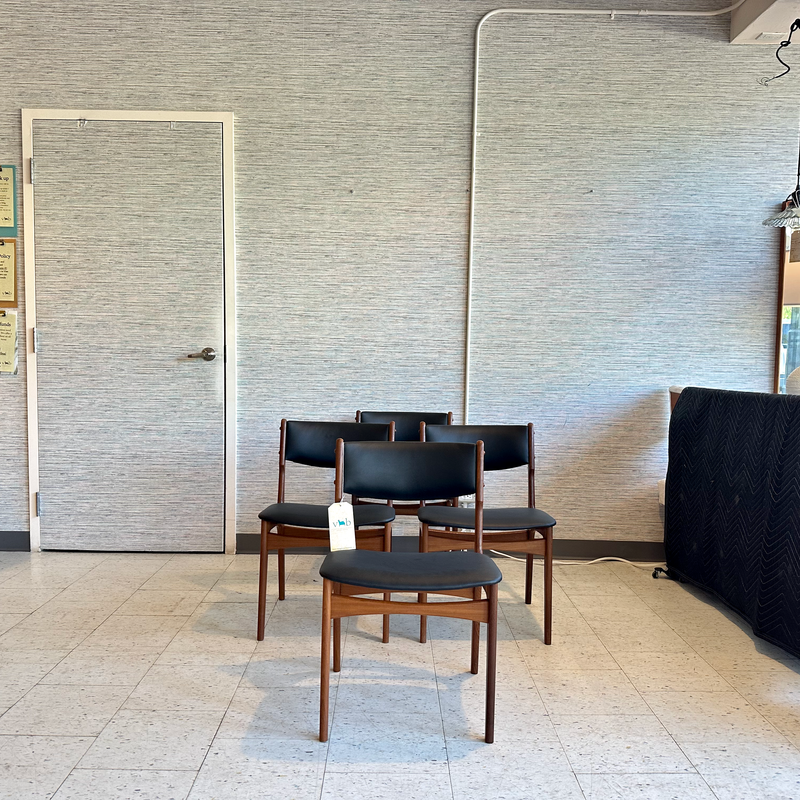 Danish Modern Dining Chairs By Frem Rojle Moblefabrik
