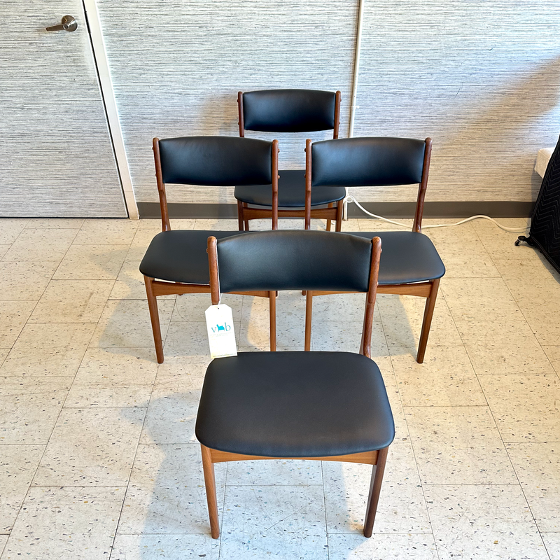 Danish Modern Dining Chairs By Frem Rojle Moblefabrik