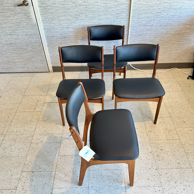 Danish Modern Dining Chairs By Frem Rojle Moblefabrik