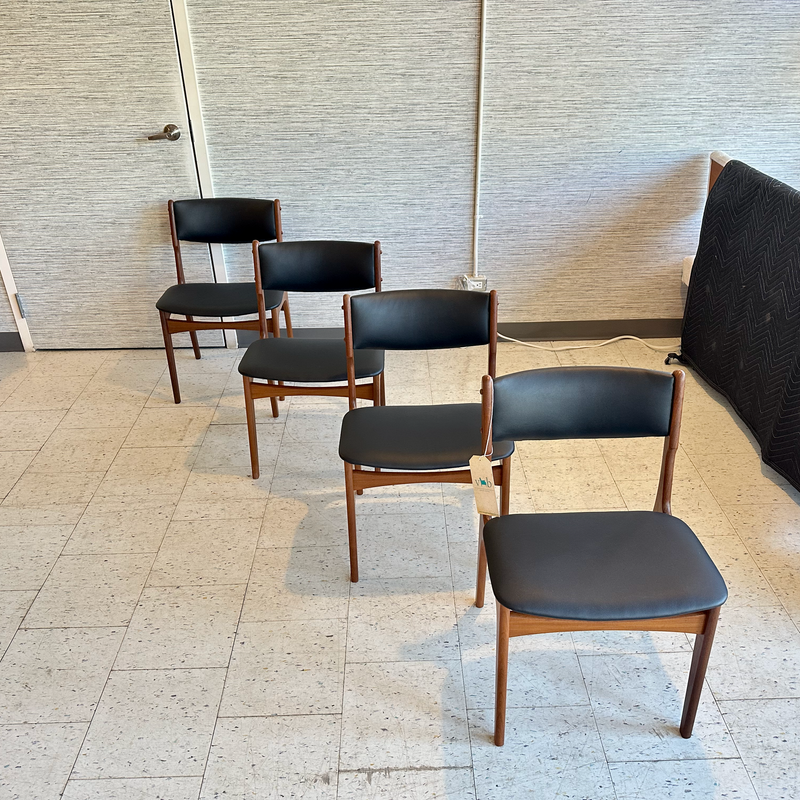 Danish Modern Dining Chairs By Frem Rojle Moblefabrik