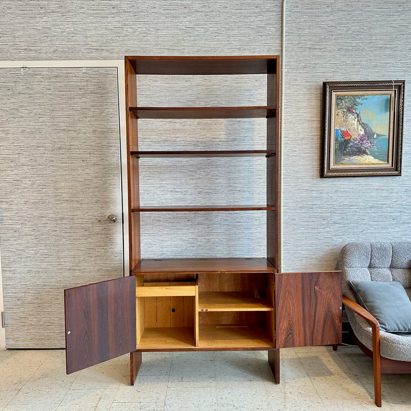 Danish Modern Freestanding Rosewood Wall Unit By Rud Thygesen & Johnny Sorensen