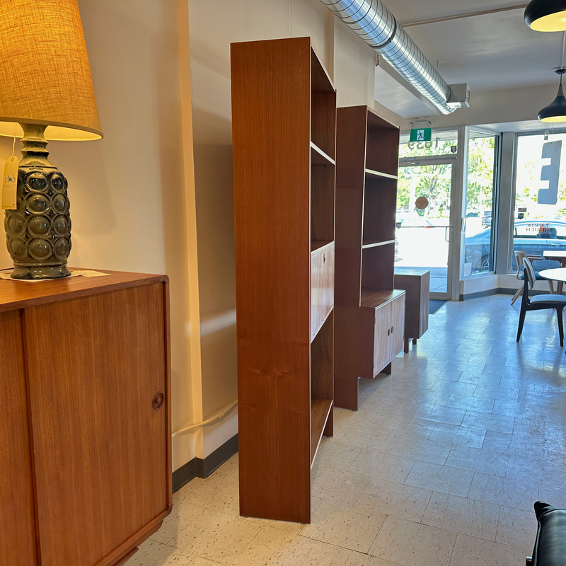 Danish Modern Freestanding Teak Wall Unit By Rud Thygesen & Johnny Sorensen