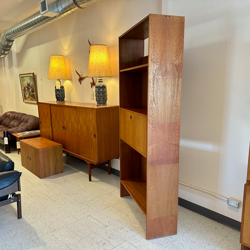 Danish Modern Freestanding Teak Wall Unit By Rud Thygesen & Johnny Sorensen