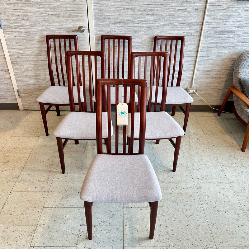 Danish Modern Rosewood Dining Chairs By Schou Andersen Mobelfabrik