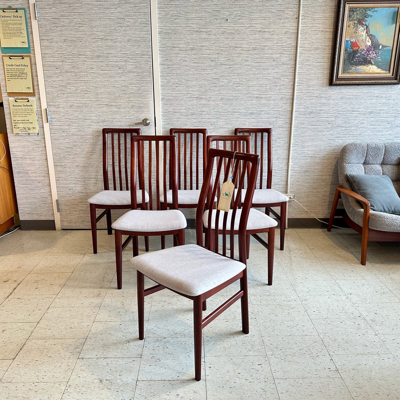 Danish Modern Rosewood Dining Chairs By Schou Andersen Mobelfabrik