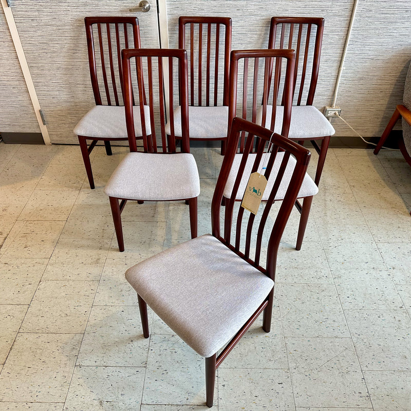 Danish Modern Rosewood Dining Chairs By Schou Andersen Mobelfabrik