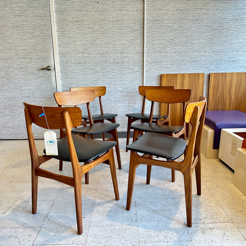 Danish Modern Teak Dining Chairs By Findahl&