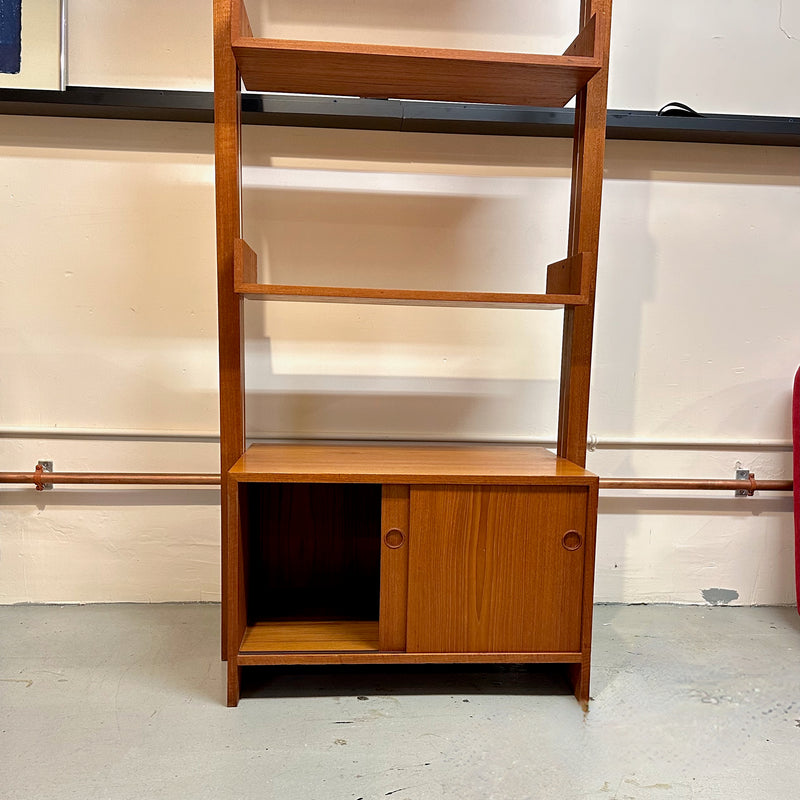 Danish Modern Teak Freestanding Wall Unit