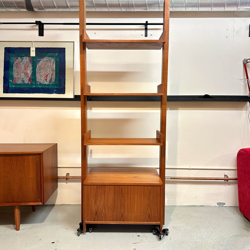 Danish Modern Teak Freestanding Wall Unit