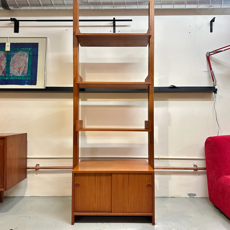 Danish Modern Teak Freestanding Wall Unit