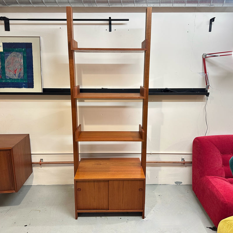 Danish Modern Teak Freestanding Wall Unit