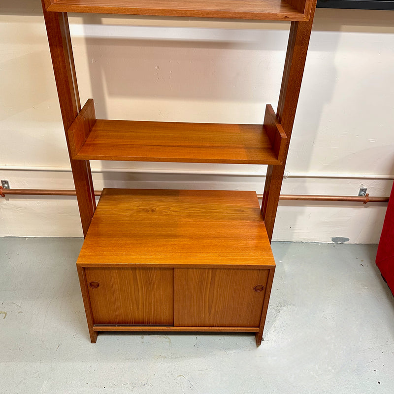 Danish Modern Teak Freestanding Wall Unit