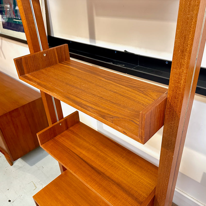 Danish Modern Teak Freestanding Wall Unit