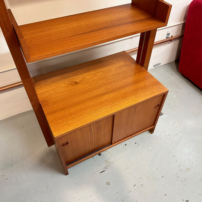 Danish Modern Teak Freestanding Wall Unit