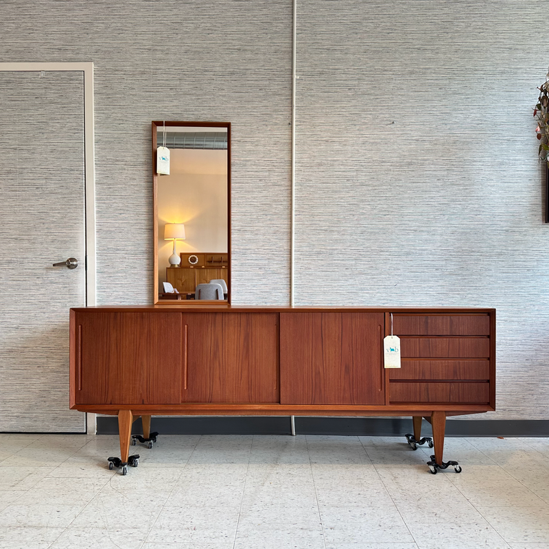Danish Modern Teak Minimalist Sideboard