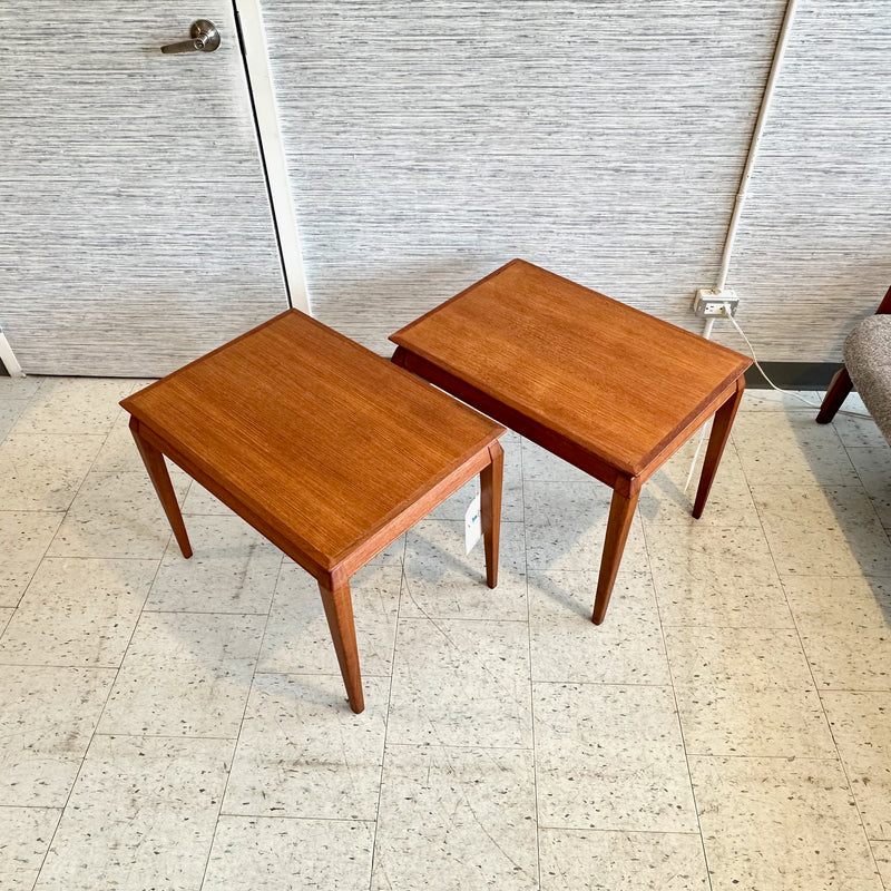 Danish Modern Teak Side Tables By Toften Mobelfabrik