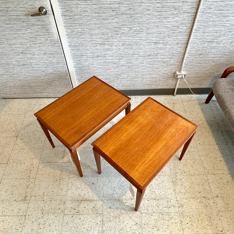 Danish Modern Teak Side Tables By Toften Mobelfabrik