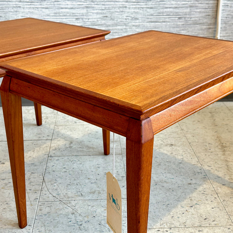 Danish Modern Teak Side Tables By Toften Mobelfabrik