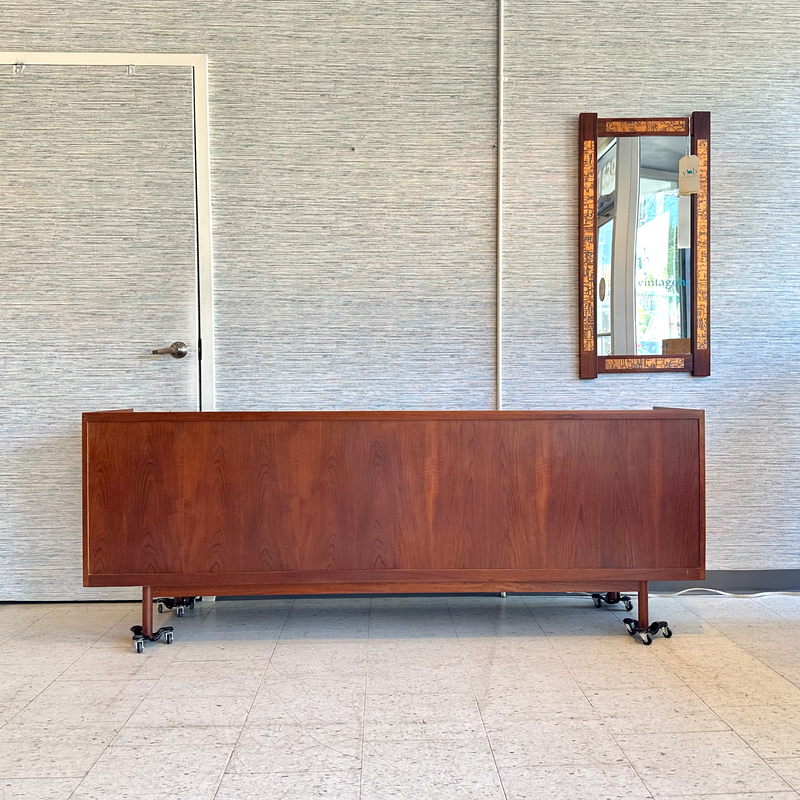 Danish Teak Sideboard by Christian Linneberg With Finished Back