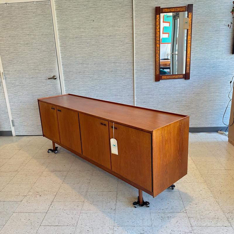 Danish Teak Sideboard by Christian Linneberg With Finished Back