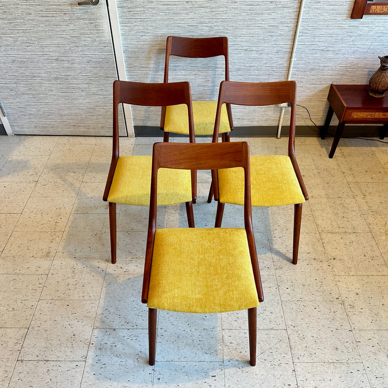 Danish Teak Dining Chairs By Erik Christiansen For Slagelse Møbelvaerk