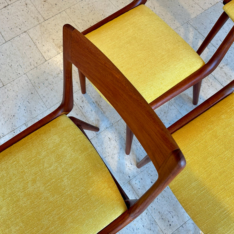 Danish Teak Dining Chairs By Erik Christiansen For Slagelse Møbelvaerk