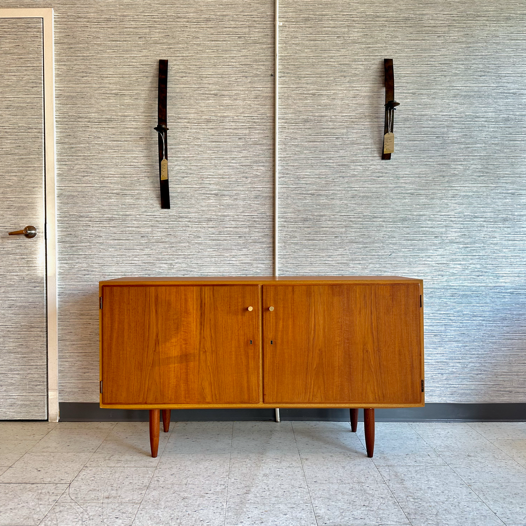 Early 1960s Danish Mid-Century Modern Compact Teak Sideboard by